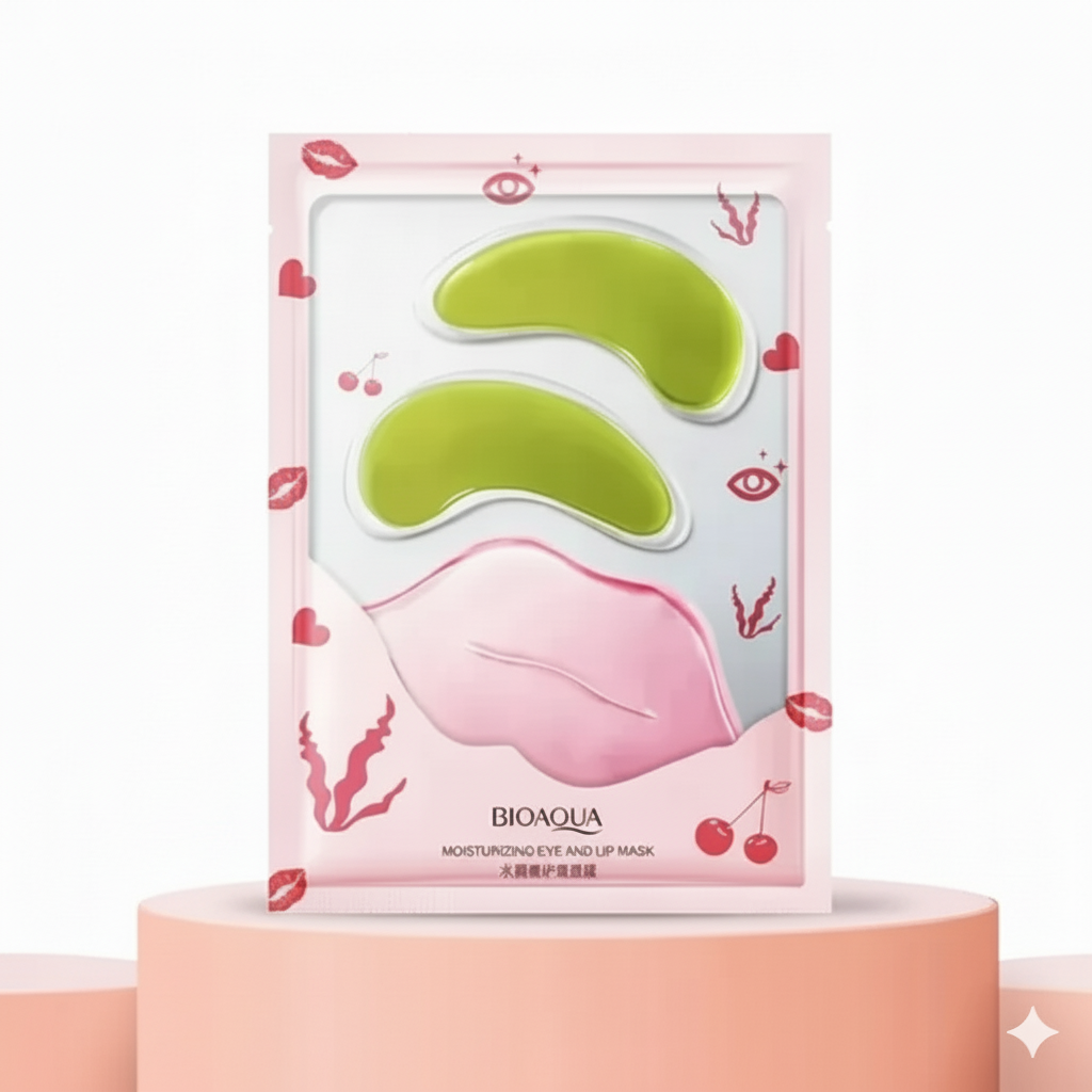 CAJA X 10 MASCARILLA DE OJOS Y LABIOS COLÁGENO CRISTALINO BIOAQUA